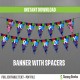 Inside Out Happy Birthday Banner with Spacers